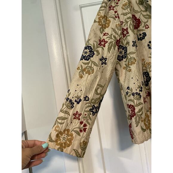 ALFRED DUNNER Tapestry Blazer Jacket Women's 20 Button Up Floral Notch Feminine - Picture 4 of 13